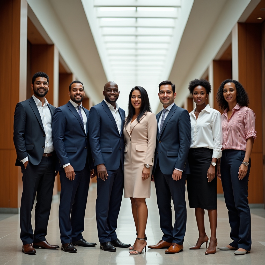 Portrait of Colombian community leaders from diverse neighborhoods gathered for a formative program