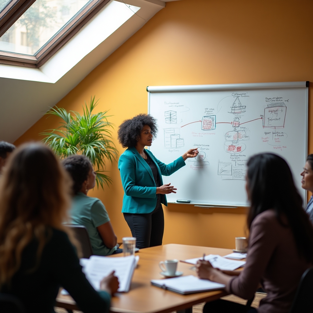 Community finance workshop with participants learning resource management basics